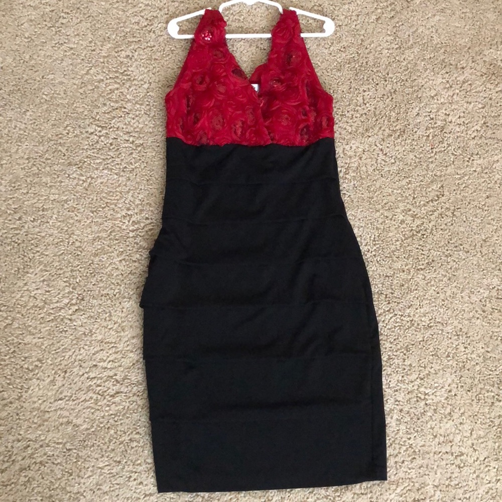 Form fitting holiday dress